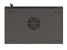 Lanberg Szafa instalacyjna rack wisząca 19" 4U 540x350 czarna drzwi   przeszklone ( flat pack)