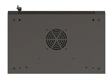 Lanberg Szafa instalacyjna rack wisząca 19" 4U 540x350 czarna drzwi   przeszklone ( flat pack)