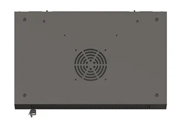 Lanberg Szafa instalacyjna rack wisząca 19" 4U 540x350 czarna drzwi   przeszklone ( flat pack)