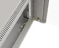 Lanberg Szafa instalacyjna rack wisząca 19" 4U 540x350 szara drzwi przeszklone ( flat pack)