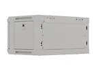 Lanberg Szafa instalacyjna rack wisząca 19" 4U 540x350 szara drzwi przeszklone ( flat pack)