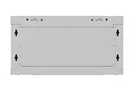 Lanberg Szafa instalacyjna rack wisząca 19" 4U 540x350 szara drzwi przeszklone ( flat pack)