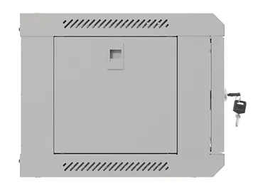 Lanberg Szafa instalacyjna rack wisząca 19" 4U 540x350 szara drzwi przeszklone ( flat pack)