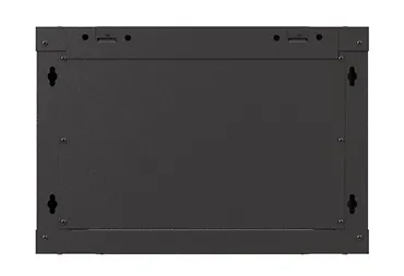 Lanberg Szafa instalacyjna rack wisząca 19" 6U 540x350 czarna drzwi  przeszklone ( flat pack)