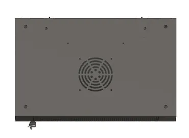 Lanberg Szafa instalacyjna rack wisząca 19" 6U 540x350 czarna drzwi  przeszklone ( flat pack)