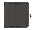 Lanberg Szafa instalacyjna rack wisząca 19" 6U 540x350 czarna drzwi  przeszklone ( flat pack)