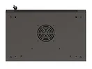 Lanberg Szafa instalacyjna rack wisząca 19" 6U 540x350 czarna drzwi  przeszklone ( flat pack)