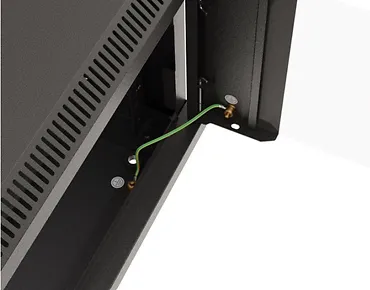 Lanberg Szafa instalacyjna rack wisząca 19" 6U 540x350 czarna drzwi  przeszklone ( flat pack)