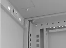 Lanberg Szafa instalacyjna rack wisząca 19" 6U 540x350 szara drzwi przeszklone ( flat pack)