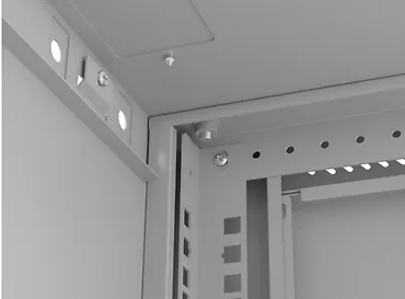 Lanberg Szafa instalacyjna rack wisząca 19" 6U 540x350 szara drzwi przeszklone ( flat pack)