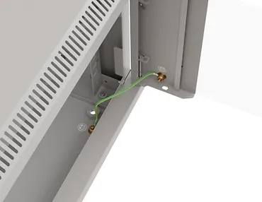 Lanberg Szafa instalacyjna rack wisząca 19" 6U 540x350 szara drzwi przeszklone ( flat pack)