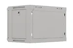 Lanberg Szafa instalacyjna rack wisząca 19" 6U 540x350 szara drzwi przeszklone ( flat pack)