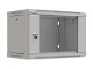 Lanberg Szafa instalacyjna rack wisząca 19" 6U 540x350 szara drzwi przeszklone ( flat pack)