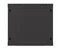 Lanberg Szafa instalacyjna rack wisząca 19" 540x350 czarna drzwi przeszklone ( flat pack)