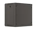 Lanberg Szafa instalacyjna rack wisząca 19" 540x350 czarna drzwi przeszklone ( flat pack)