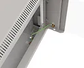 Lanberg Szafa instalacyjna rack wisząca 19" 9U 540x350 szara drzwi przeszklone ( flat pack)