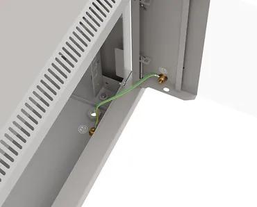 Lanberg Szafa instalacyjna rack wisząca 19" 9U 540x350 szara drzwi przeszklone ( flat pack)