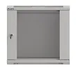 Lanberg Szafa instalacyjna rack wisząca 19" 9U 540x350 szara drzwi przeszklone ( flat pack)