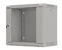 Lanberg Szafa instalacyjna rack wisząca 19" 9U 540x350 szara drzwi przeszklone ( flat pack)