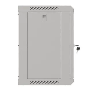 Lanberg Szafa instalacyjna rack wisząca 19" 9U 540x350 szara drzwi przeszklone ( flat pack)