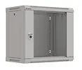 Lanberg Szafa instalacyjna rack wisząca 19" 9U 540x350 szara drzwi przeszklone ( flat pack)