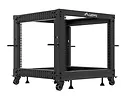 Lanberg Open rack 19'' 9U 600x600-1100 regulowany czarny
