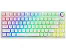 Klawiatura mechaniczna bezprzewodowa SAVIO PHENIX WHITE Gateron Yellow, Pudding
