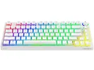 Klawiatura mechaniczna bezprzewodowa SAVIO PHENIX WHITE Gateron Yellow, Pudding