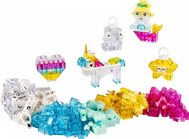 LEGO Klocki Classic 11040 Magiczny zestaw z przezroczystymi klockami