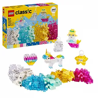 LEGO Klocki Classic 11040 Magiczny zestaw z przezroczystymi klockami