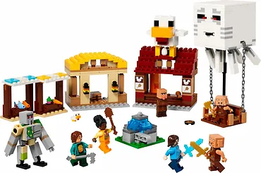LEGO Klocki Minecraft 21273 Atak balonowego Ghasta na wioskę