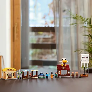 LEGO Klocki Minecraft 21273 Atak balonowego Ghasta na wioskę