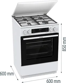 Gorenje Kuchnia gazowo-elektryczna GK6C5WF