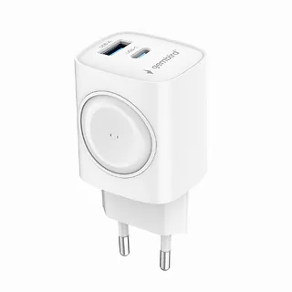 Gembird Ładowarka USB-A USB-C 20W PowerDelivery Quick Charge 3.0, biała