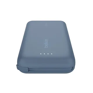 Belkin PowerBank BoostCharge 10k mAh 20w wbudowany kabel-C, port-C, niebieski