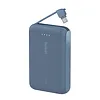 Belkin PowerBank BoostCharge 10k mAh 20w wbudowany kabel-C, port-C, niebieski