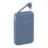 Belkin PowerBank BoostCharge 10k mAh 20w wbudowany kabel-C, port-C, niebieski
