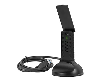 Lanberg Karta sieciowa bezprzewodowa WIFI NC-3000-WI USB 3.0 AX3000 TRI-BAND 2 wewnętrzne anteny