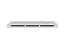 Lanberg Patch panel 24 porty 1U 19 cali kat.5E UTP z organizerem kablowym, szary
