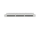Lanberg Patch panel 24 porty 1U 19 cali kat.6 UTP z organizerem kablowym, szary