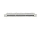 Lanberg Patch panel 24 porty 1U 19 cali kat.6A UTP z organizerem kablowym, szary