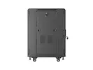 Lanberg Szafa instalacyjna rack stojąca 19 cali 15U 600x600 drzwi perforowane czarna (Flat pack)