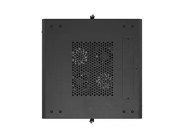 Lanberg Szafa instalacyjna rack stojąca 19 cali 15U 600x600 drzwi perforowane czarna (Flat pack)