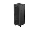 Lanberg Szafa instalacyjna rack stojąca 19 cali 32U 600x600 drzwi perforowane LCD czarna (Flat pack)