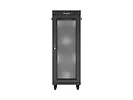 Lanberg Szafa instalacyjna rack stojąca 19 cali 32U 600x600 drzwi perforowane LCD czarna (Flat pack)