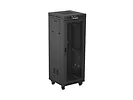 Lanberg Szafa instalacyjna rack stojąca 19 cali 32U 600x600 drzwi perforowane LCD czarna (Flat pack)