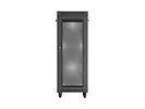Lanberg Szafa instalacyjna rack stojąca 19 cali 32U 600x600 drzwi perforowane LCD czarna (Flat pack)