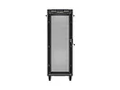 Lanberg Szafa instalacyjna rack stojąca 19 cali 32U 600x600 drzwi perforowane LCD czarna (Flat pack)