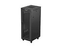 Lanberg Szafa instalacyjna rack stojąca 19 cali 32U 600x800 drzwi perforowane LCD czarna (Flat pack)