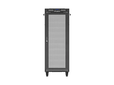 Lanberg Szafa instalacyjna rack stojąca 19 cali 32U 600x800 drzwi perforowane LCD czarna (Flat pack)